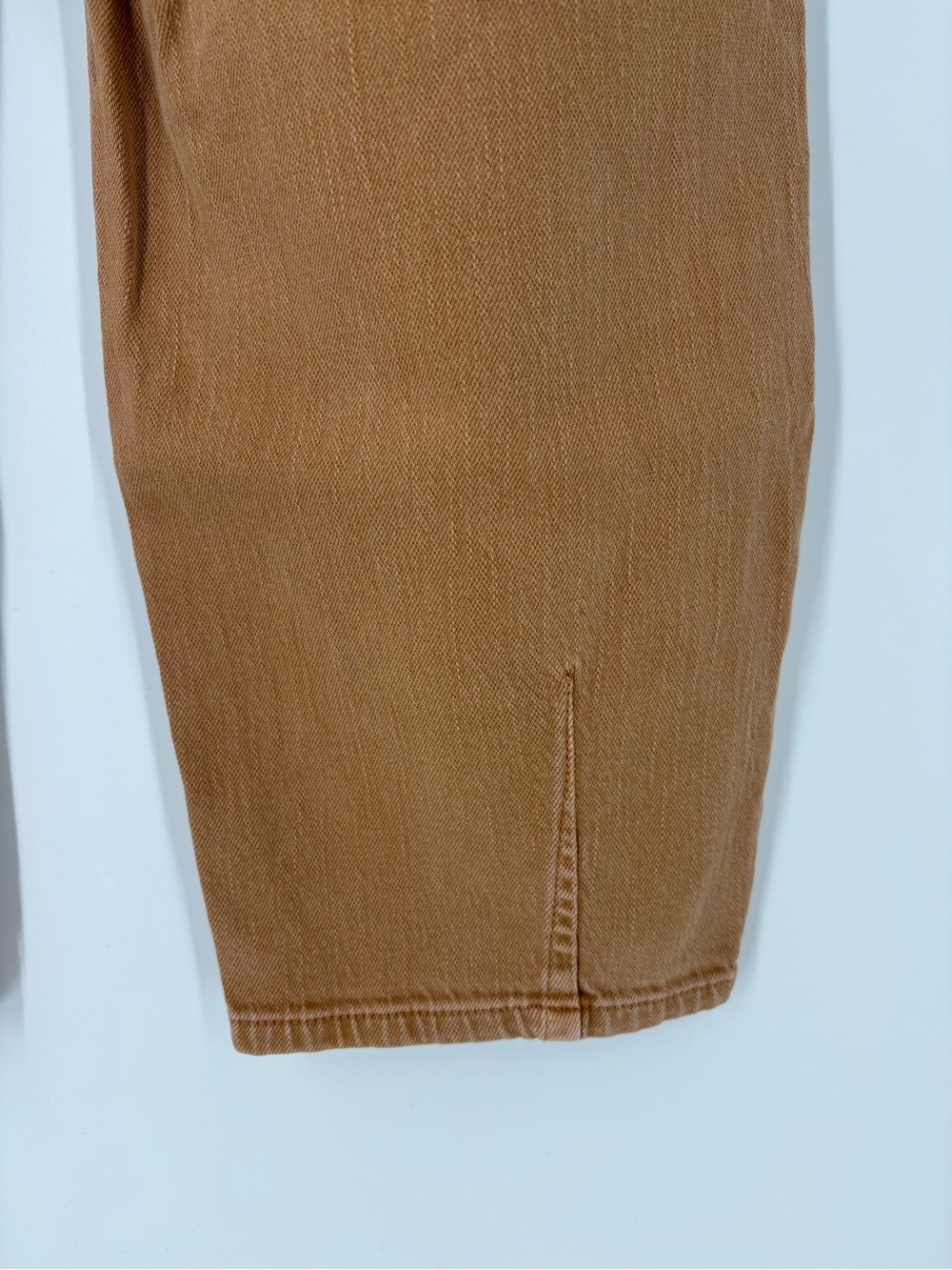Pilcro Anthropologie The Breaker High Rise Barrel Brown Tan Cropped Size 26 - Picture 12 of 16